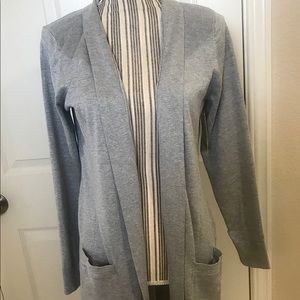 Gray cardigan